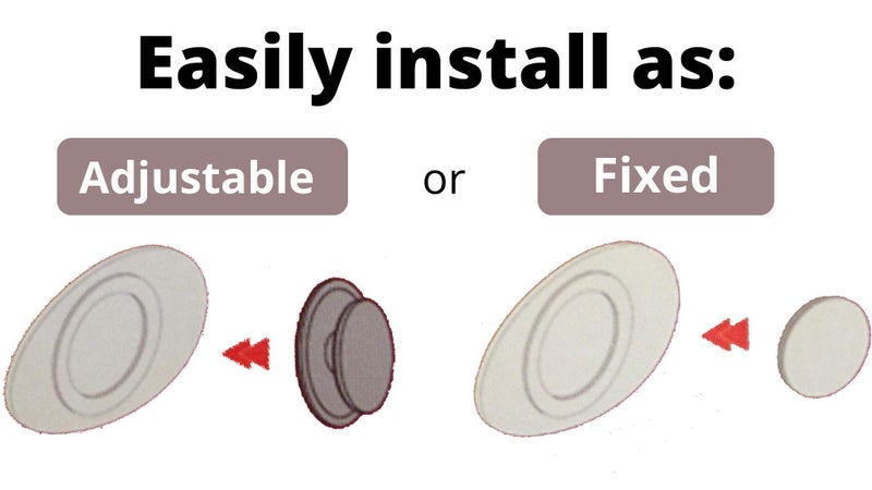 Utopicar Blind Spot Car Mirrors: Semi Oval Convex Rear View - HD Glass Side Car Mirror - Blindspot Can Be Installed Fixed or Adjustable - Pack of 2 - Image 2